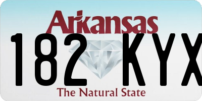 AR license plate 182KYX