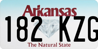 AR license plate 182KZG