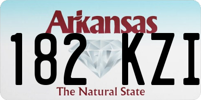 AR license plate 182KZI