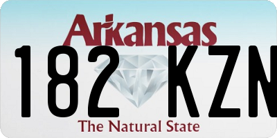 AR license plate 182KZN