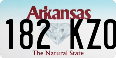AR license plate 182KZO
