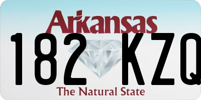 AR license plate 182KZQ