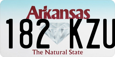 AR license plate 182KZU