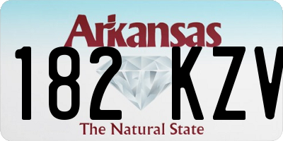 AR license plate 182KZV