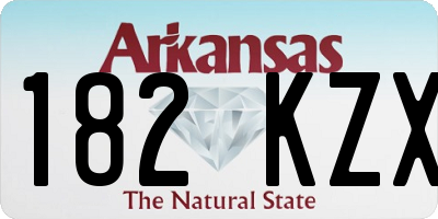 AR license plate 182KZX