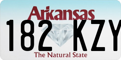 AR license plate 182KZY