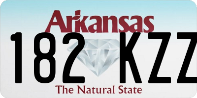 AR license plate 182KZZ