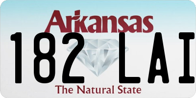 AR license plate 182LAI