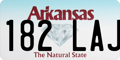 AR license plate 182LAJ