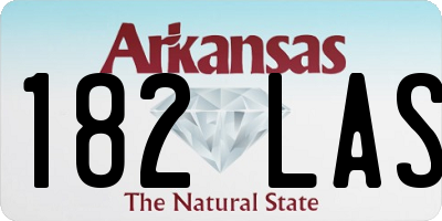 AR license plate 182LAS