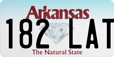 AR license plate 182LAT