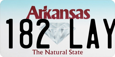 AR license plate 182LAY