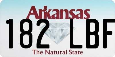 AR license plate 182LBF