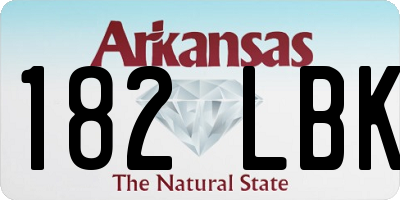 AR license plate 182LBK