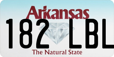 AR license plate 182LBL