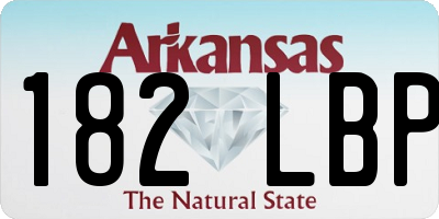 AR license plate 182LBP