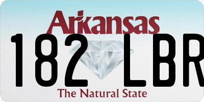AR license plate 182LBR