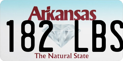 AR license plate 182LBS