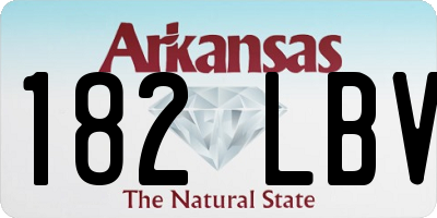 AR license plate 182LBV