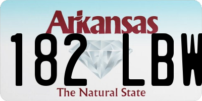 AR license plate 182LBW