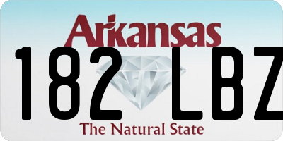 AR license plate 182LBZ