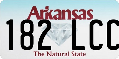 AR license plate 182LCC