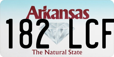 AR license plate 182LCF