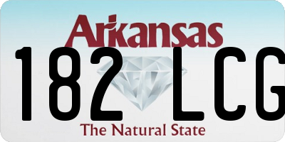 AR license plate 182LCG