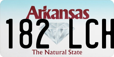 AR license plate 182LCH