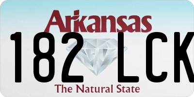 AR license plate 182LCK