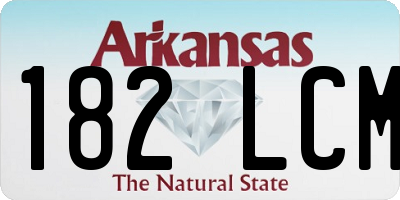 AR license plate 182LCM