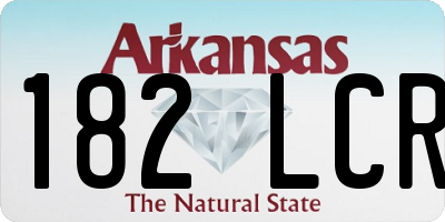 AR license plate 182LCR