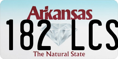 AR license plate 182LCS