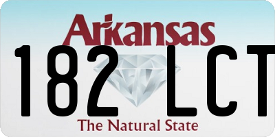 AR license plate 182LCT