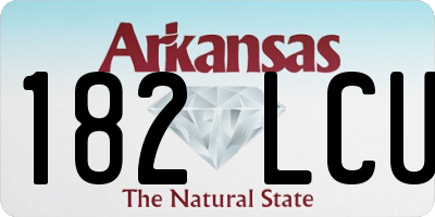 AR license plate 182LCU