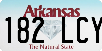 AR license plate 182LCY