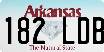 AR license plate 182LDB