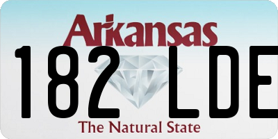 AR license plate 182LDE