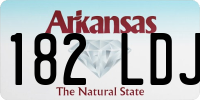 AR license plate 182LDJ