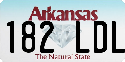 AR license plate 182LDL