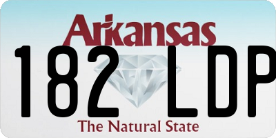 AR license plate 182LDP