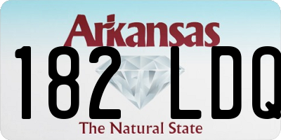 AR license plate 182LDQ