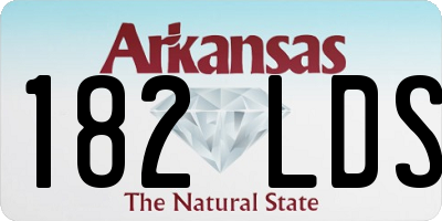 AR license plate 182LDS