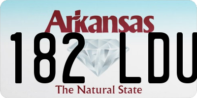 AR license plate 182LDU