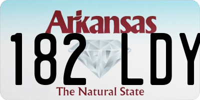 AR license plate 182LDY