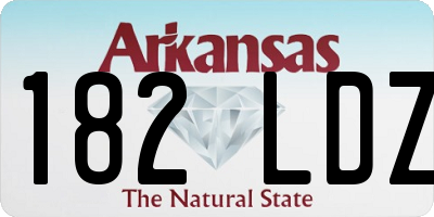 AR license plate 182LDZ