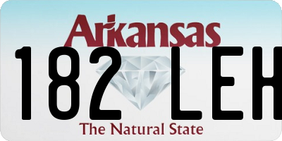 AR license plate 182LEH