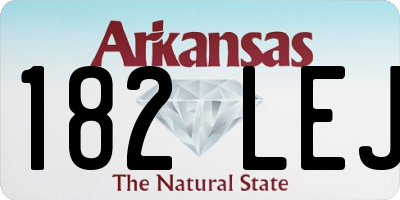 AR license plate 182LEJ
