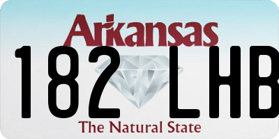 AR license plate 182LHB