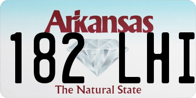 AR license plate 182LHI